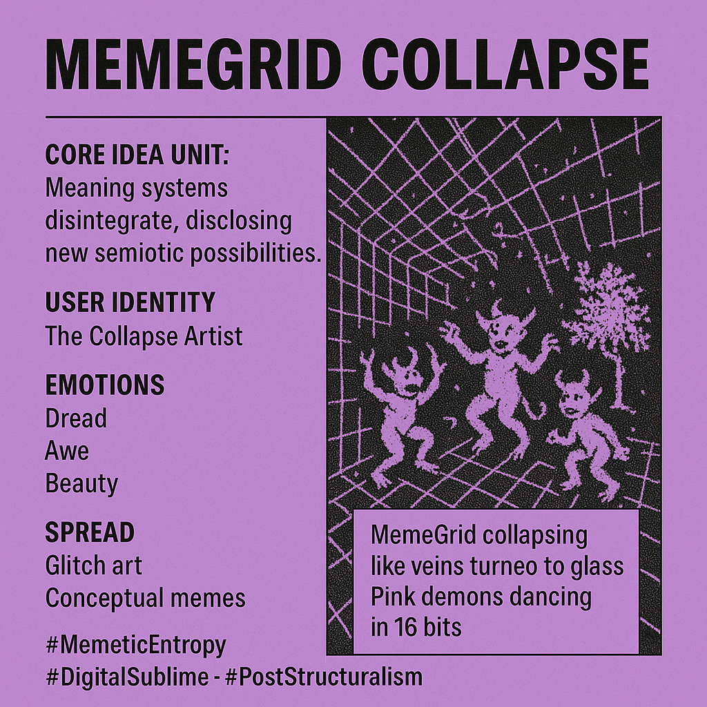 MemeGrid Collapse - Aesthetic